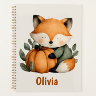 Personalized Fox Pumpkin Halloween Design Planner
