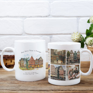 Personalized Frankfurt Germany Travel Photo Mug