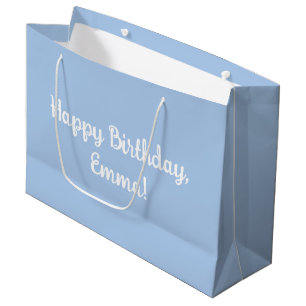 Personalized French Blue Large Gift Bag
