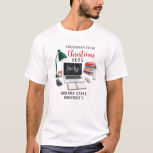 Personalized Freshman Year Christmas For College T-Shirt