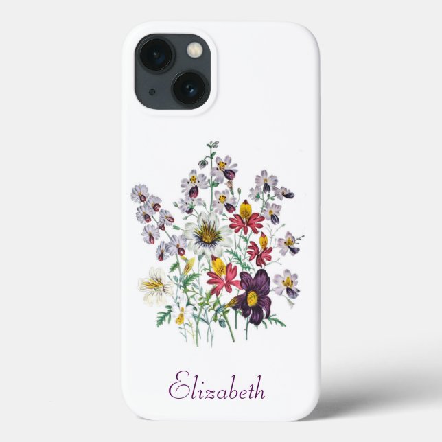 Personalized Fringeflowers/Velvet Trumpet Flowers  Case-Mate iPhone Case (Back)