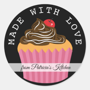 Personalized From The Kitchen Of Made With Love Classic Round Sticker