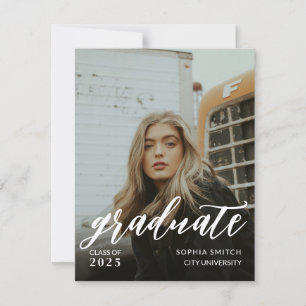 Personalized Full Photo Graduation Invitation