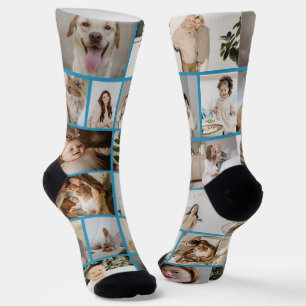 Personalized Fun 16 Photo Template Socks