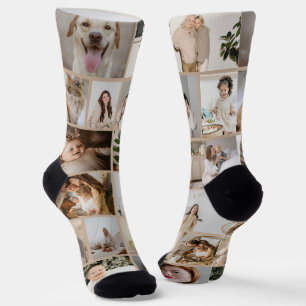 Personalized Fun 16  Photo Template Socks