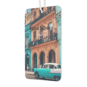 Personalized Fun Cuba Street Car Air Freshener