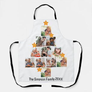 Personalized Fun Family Christmas 11 Photo Collage Apron
