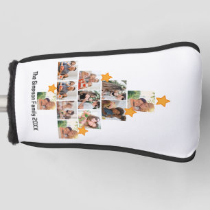 Personalized Fun Family Christmas 11 Photo Collage Golf Head Cover