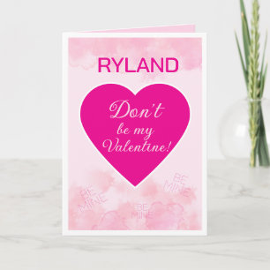 Personalized Fun Valentine Folded Greeting Card