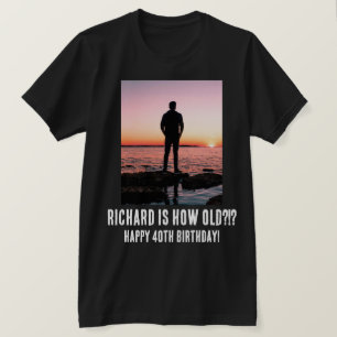 Personalized Funny 40th Milestone Birthday T-Shirt