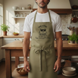 Personalized Funny Apron Too Cool for School