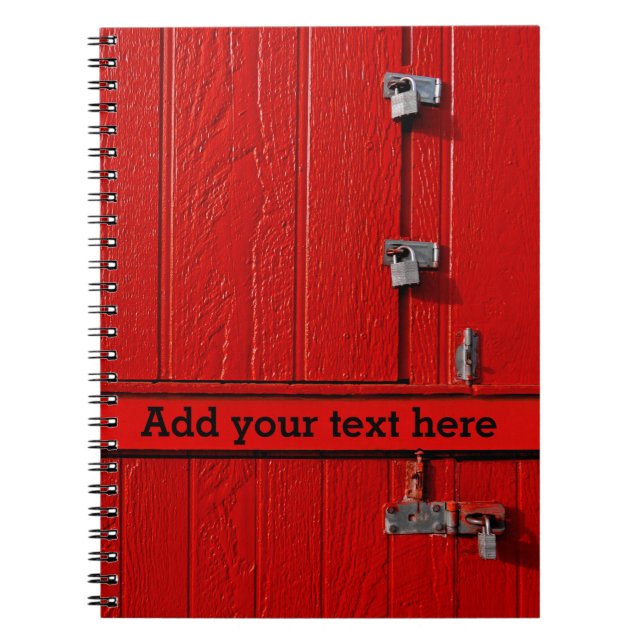 Personalized Funny Cool Cute Unique Spiral Notebook (Front)