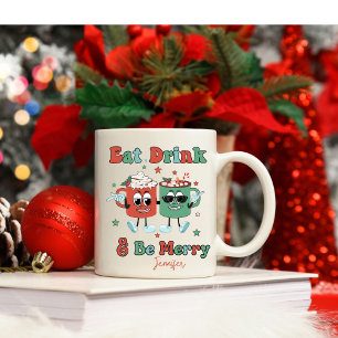 Personalized Funny Dancing Cocoa Christmas Mug