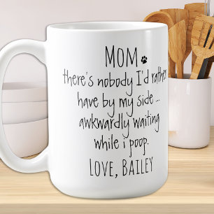 Personalized Funny Dog Mom Coffee Mug