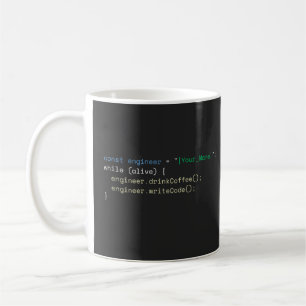 Personalized Funny JavaScript Programmer Coffee Mu Mug