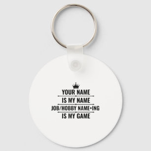 Personalized Funny Job And Hobby Name T Shirt  Key Ring