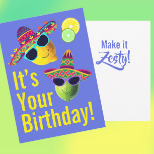 Personalized Funny Lemon Lime Card