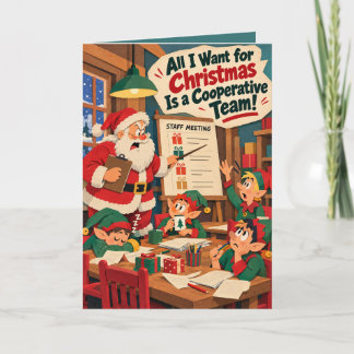 Personalized Funny Manager & Coworker Christmas Holiday Card
