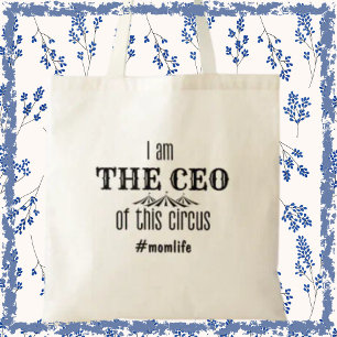 Personalized Funny Mum Life Momlife Mother Minimal Tote Bag