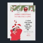 PERSONALIZED FUNNY ROMANTIC HUSBAND/WIFE CHRISTMAS HOLIDAY CARD<br><div class="desc">This personalised,  funny,  and romantic Christmas card is the perfect way to express your love and share some laughter with your spouse during the holiday season. It will be a cherished keepsake and a reminder of your special bond.
 Include an illustration or image that combines humour and romance.</div>