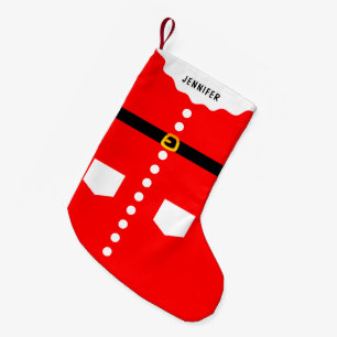 Personalized Funny Santa Claus Costume Small Christmas Stocking