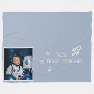 Personalized Future Astronaut Kids Fleece Blanket