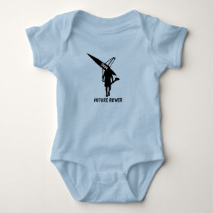 Personalized future baby rower rowing bodysuit