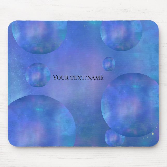 Personalized Galaxy Nebula Mouse Pad - Custom Name (Front)