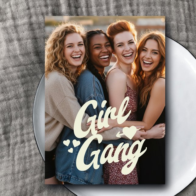 Personalized Galentine’s Day Photo Postcard (Creator Uploaded)