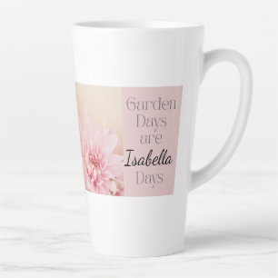 Personalized Garden Days, Gardening Hobby Gift Latte Mug