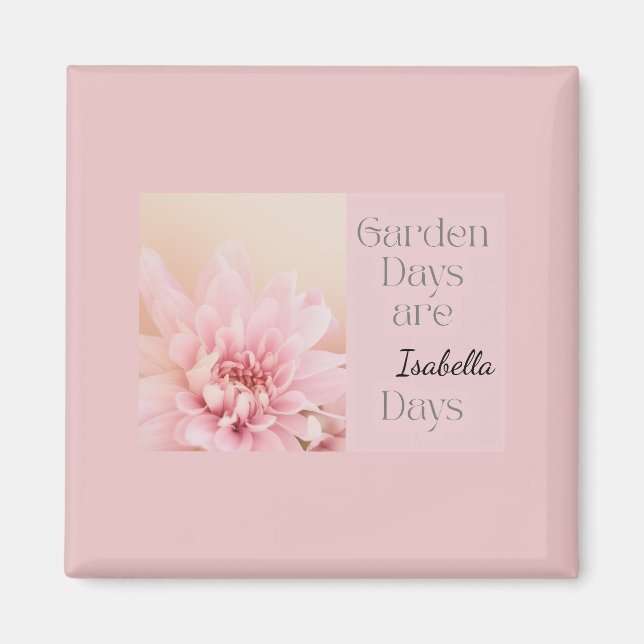Personalized Garden Days, Gardening Hobby Gift Magnet (Front)