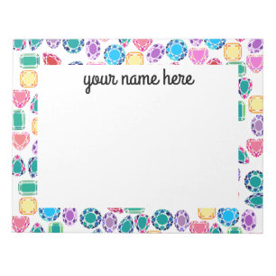 Personalized Gemstones Notepad