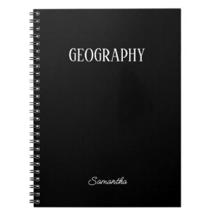  Personalized Geography Subject Notebook