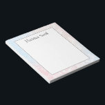 Personalized Geometric Notepad<br><div class="desc">Personalized geometric notepad</div>