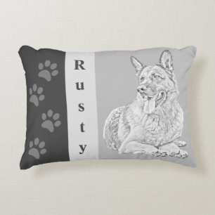 Personalized German Shepherd Accent Pillow
