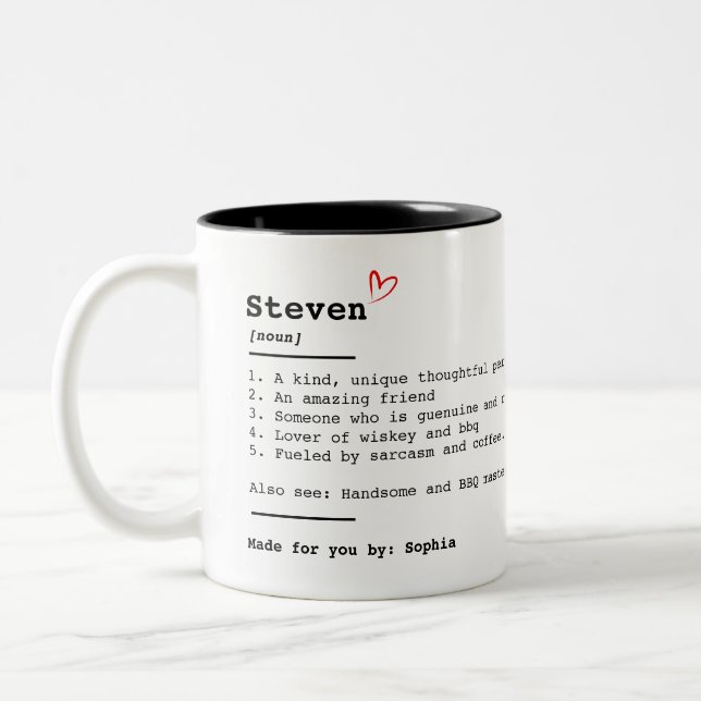 PERSONALIZED GIFT, Best Friend Definition Mug (Left)