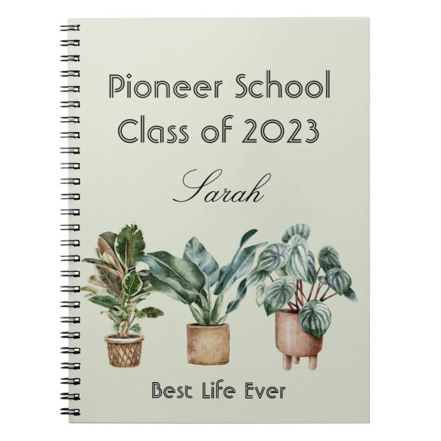 Personalized gift for 2023 JW pioneer   Notebook (Front)