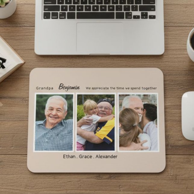  personalized gift for grandparents, grandpa mouse pad (Creator Uploaded)