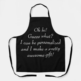 Personalized gift for her, gift for him,  apron