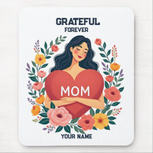 Personalized Gift for Mom Custom Name Design Mouse Pad