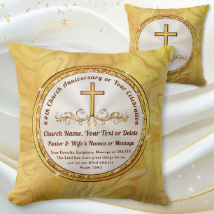 Personalized, Gift for Pastor and Wife, Christian Cushion