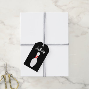 Personalized gift tags for bowling fans