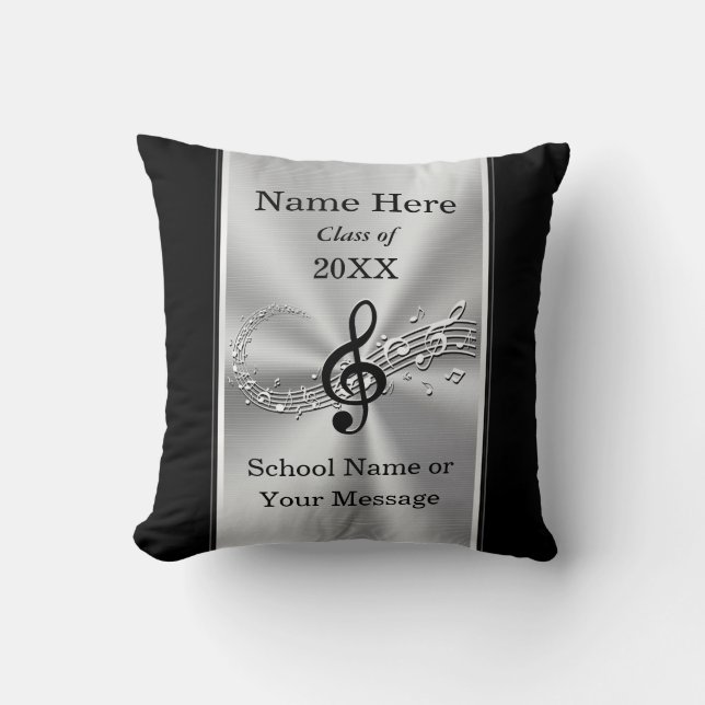 Personalized Gifts for Graduating Music Students Cushion (Front)