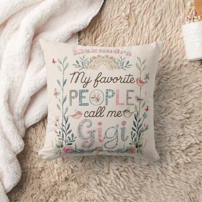 ❤️Personalized GIGI Mothers Day Birthday Christmas Cushion (Blanket)