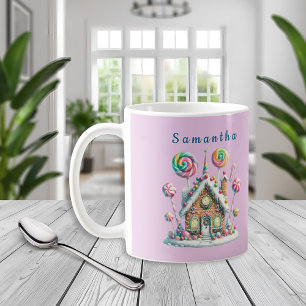 Personalized Gingerbread House Christmas Mug