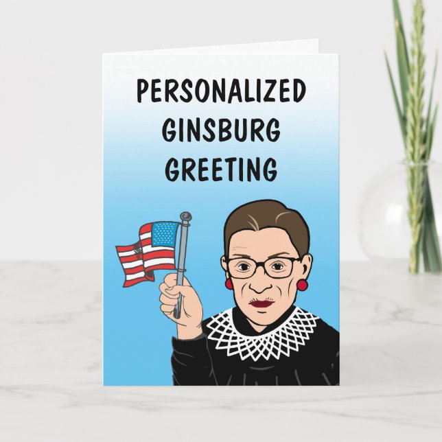 Personalized Ginsburg Greeting Card (Front)