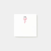 Personalized girl hebrew name post it notes