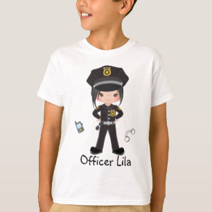Personalized Girl Police Officer Law Enforcment  T T-Shirt