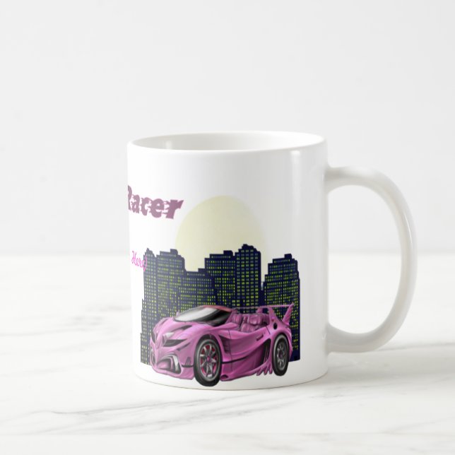 Personalized Girl Racer - Mug (Right)