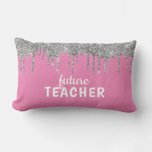 Personalized Glam Teacher Lumbar Cushion